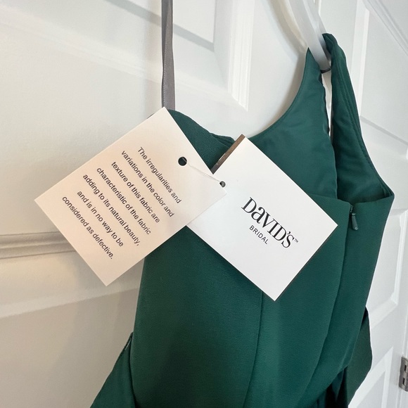 Vera want one shoulder bridesmaid’s gown - forest - Picture 3 of 6